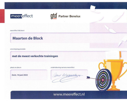 Meest verkochte Getting Things Done trainingen